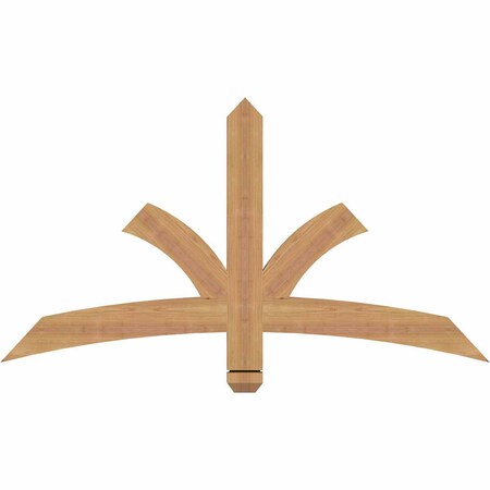 Ekena Millwork Davenport Timber Gable Bracket, Western Red Cedar, 48"W x 26"H x 1 1/2"D x 3 1/2"F, 13/12 Pitch GBW048X26X0204DAV00SWR